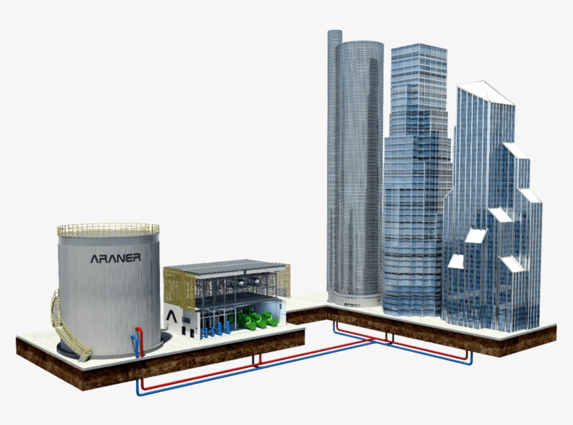 District Cooling System - Commercial Building, transparent png download