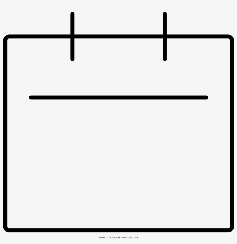 Blank Calendar Coloring Page - Parallel, transparent png download