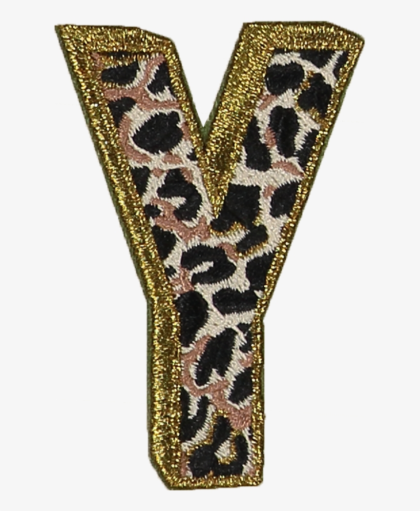 Leopard Letter Patches - Needlework, transparent png download
