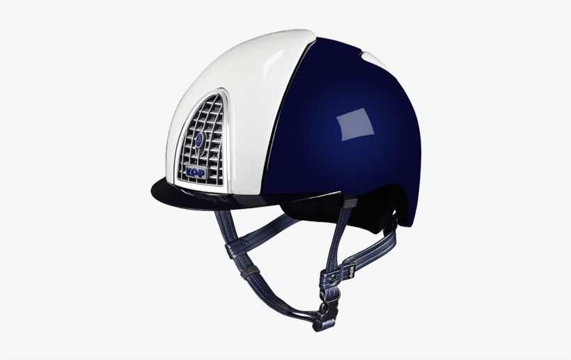 Riding Helmet Xc Cross Shine Dark Blue & White By Kep - Equestrianism, transparent png download