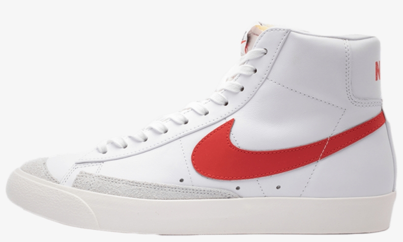 Nike Blazer Mid 77 Vintage White Red Bq6806-600 - Nike Blazer Png, transparent png download