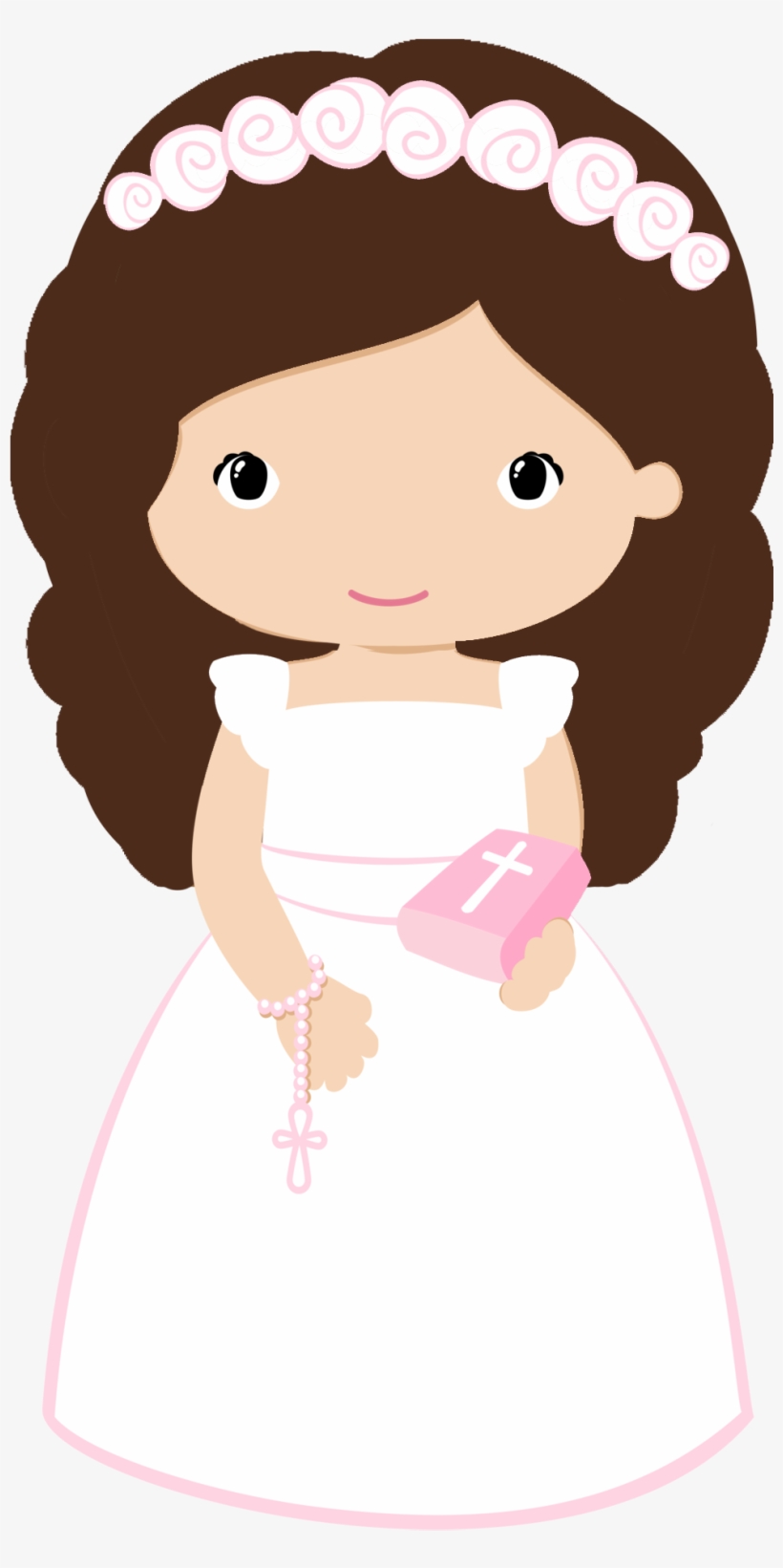 Maria Jose, First Communion, Paper Quilling, Taps, - First Communion Girl Clipart, transparent png download
