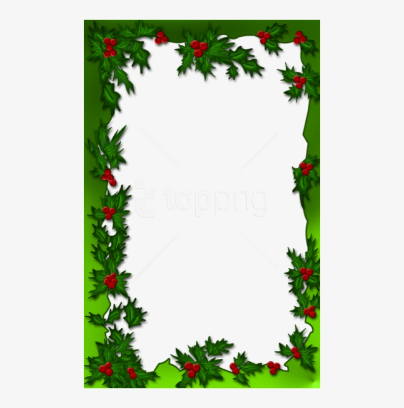Free Png Best Stock Photos Green Mistletoe Png Christmas - Christmas Frame Gif Transparent, transparent png download