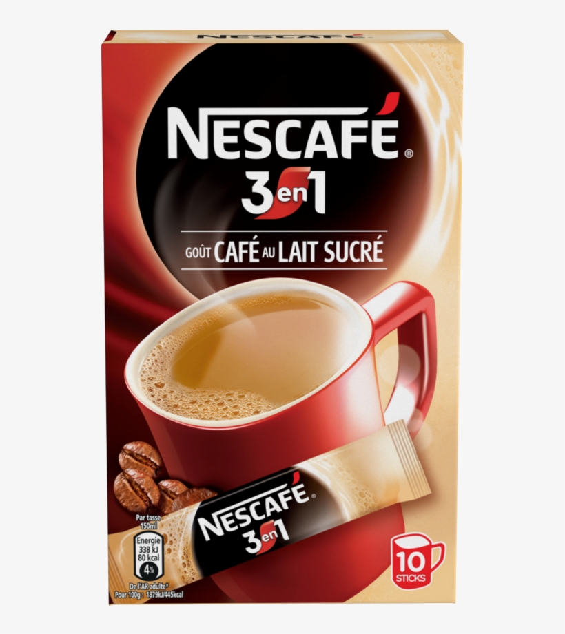 Café Nescafé 3 En 1 Sticks 180 Gr - Nescafe 3 En 1, transparent png download