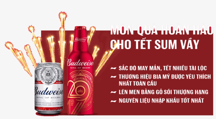 Budweiser Lon 330ml - Budweiser, transparent png download