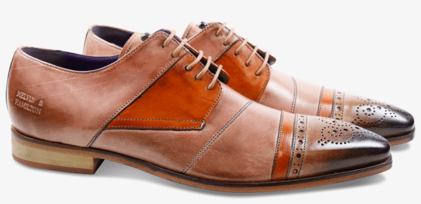 Derby Shoes Elvis 14 Classic Cappu Orange Light Rose - Sneakers, transparent png download