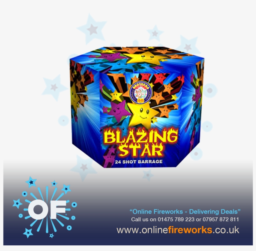 Blazing Star By Brother Pyrotechnics From Online Fireworks - Box Fireworks, transparent png download