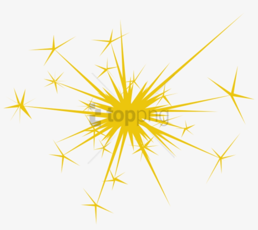 Free Png Gold Fireworks Png Png Image With Transparent - Sparkle Clip Art, transparent png download