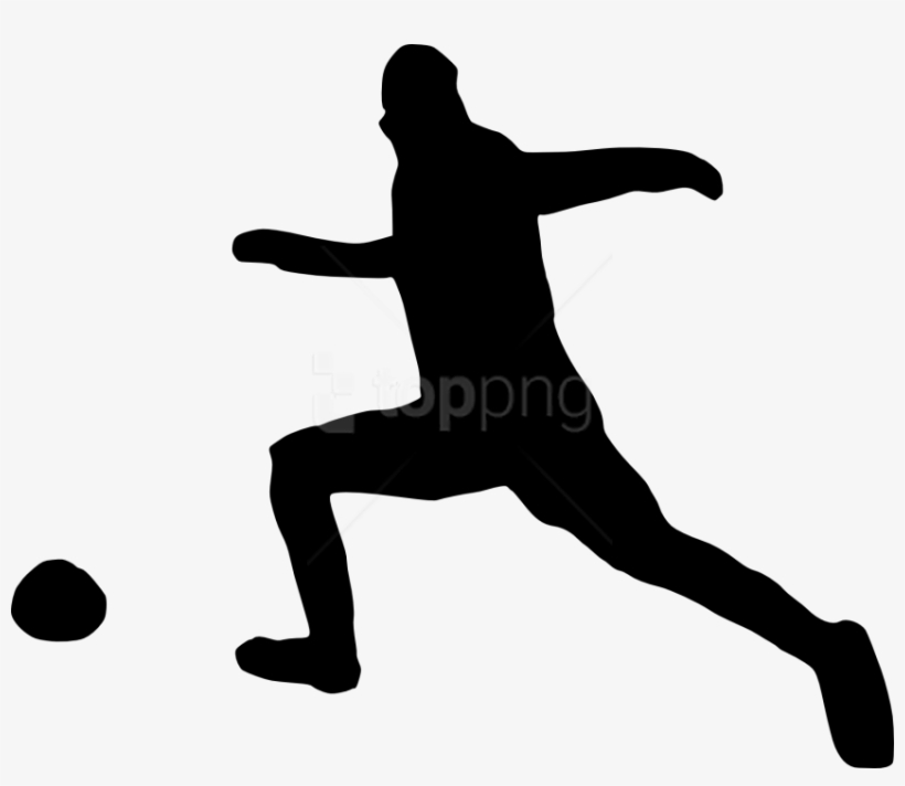 Free Png Football Player Silhouette Png Images Transparent - Player, transparent png download
