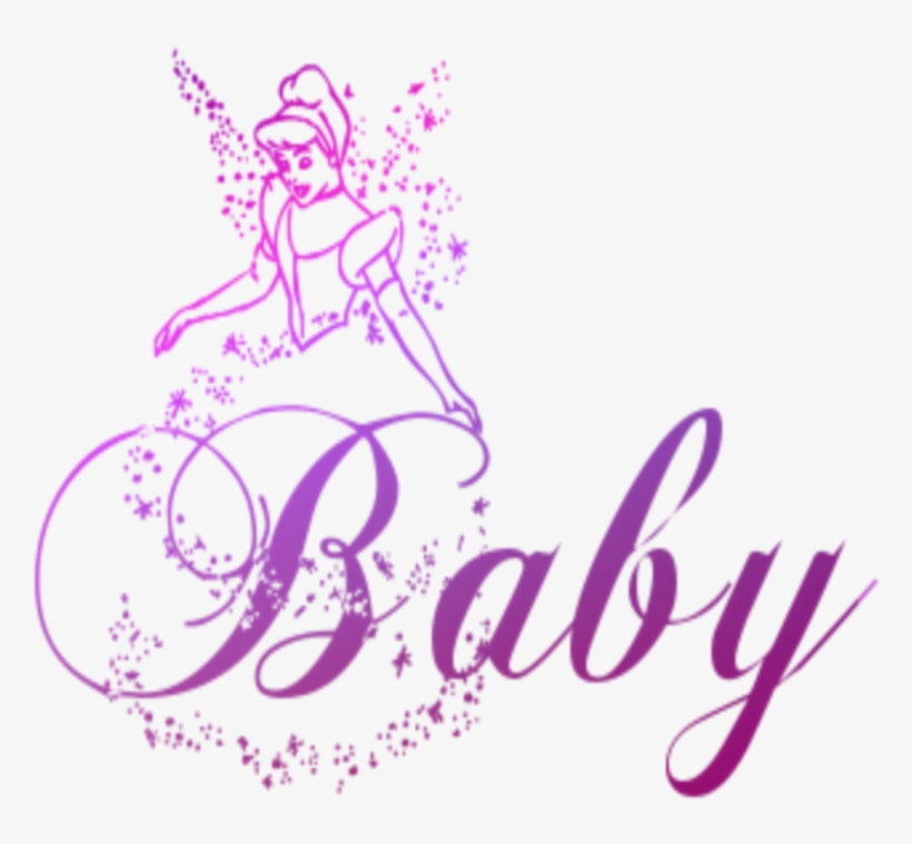 #mq #baby #pink #disney #cinderella - Graphic Design, transparent png download