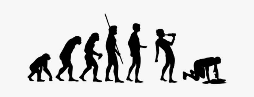 Evolution Drinking - Evolution Motorcycle, transparent png download