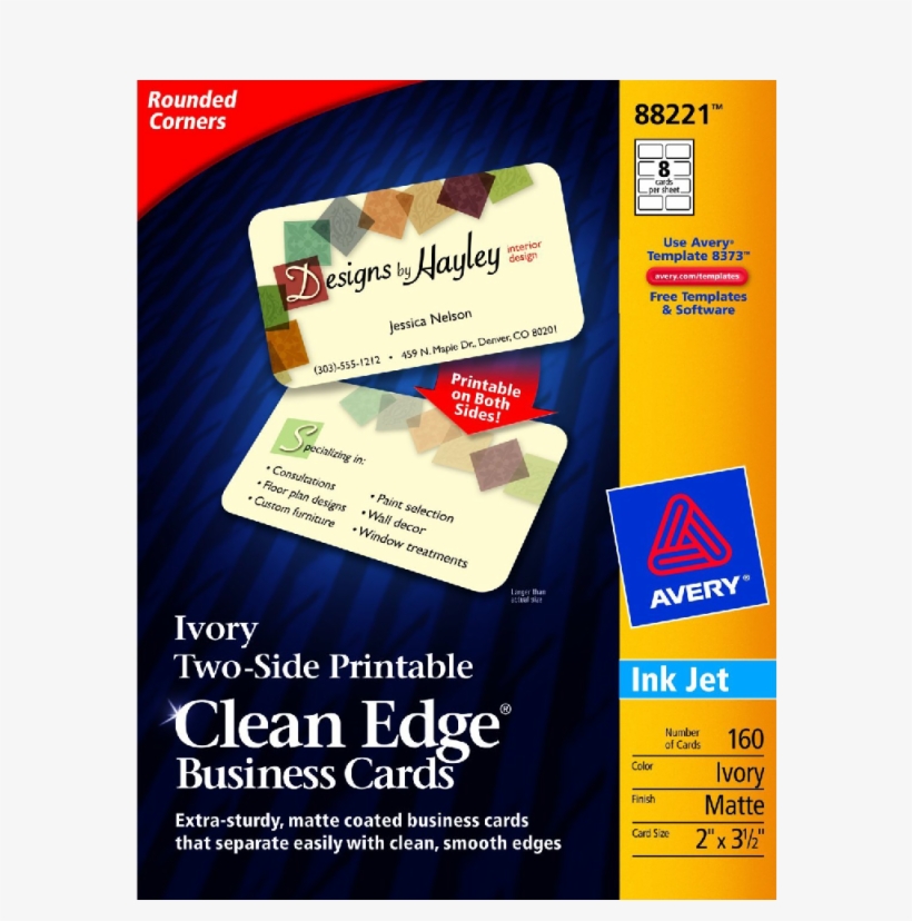 Image Product 31 - Avery Business Card 28877, transparent png download