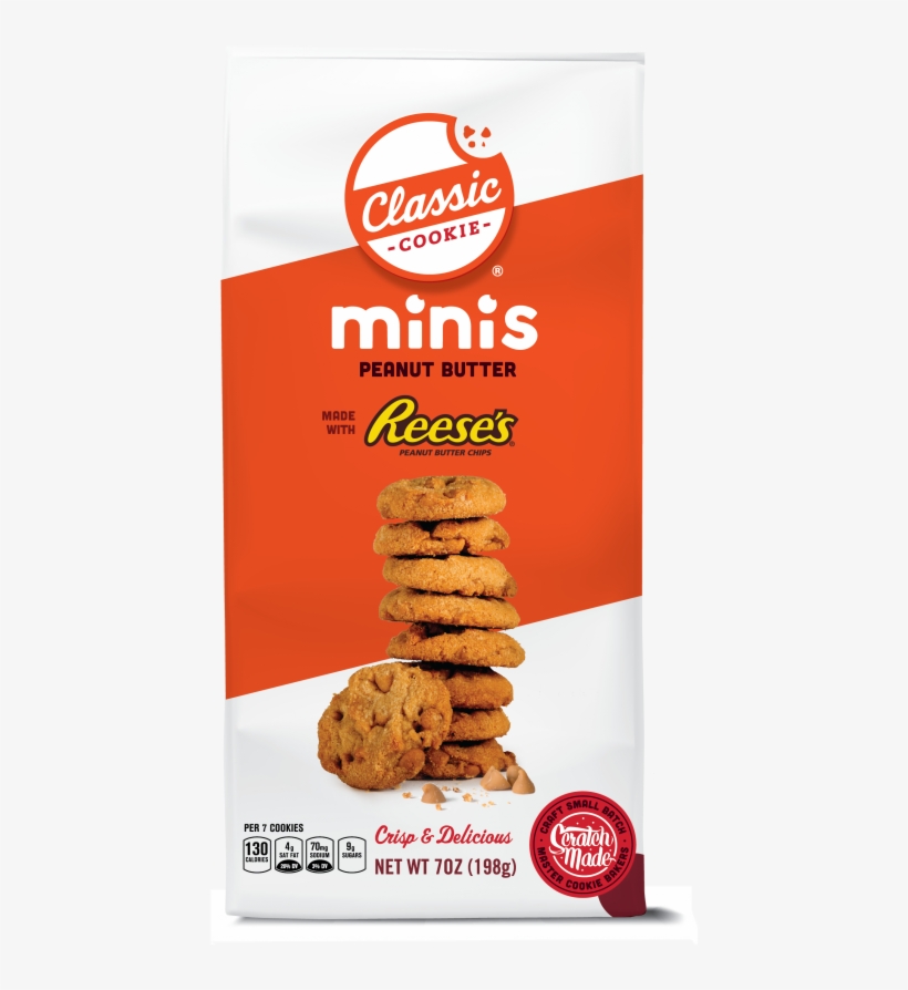 Peanut Butter W/reese's Peanut Butter Chips Minis - Chocolate Chip Cookie, transparent png download