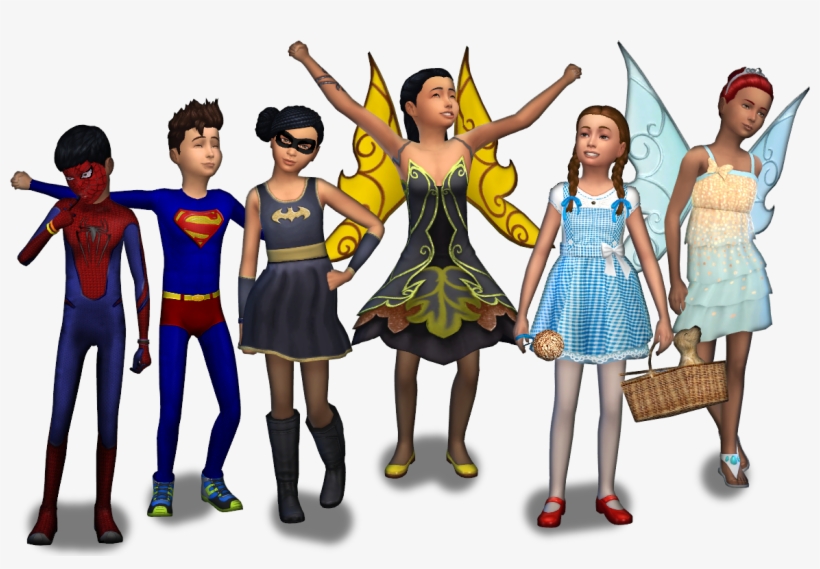 Tricks And Treats Simsvip - Sims 4 Kids Halloween, transparent png download