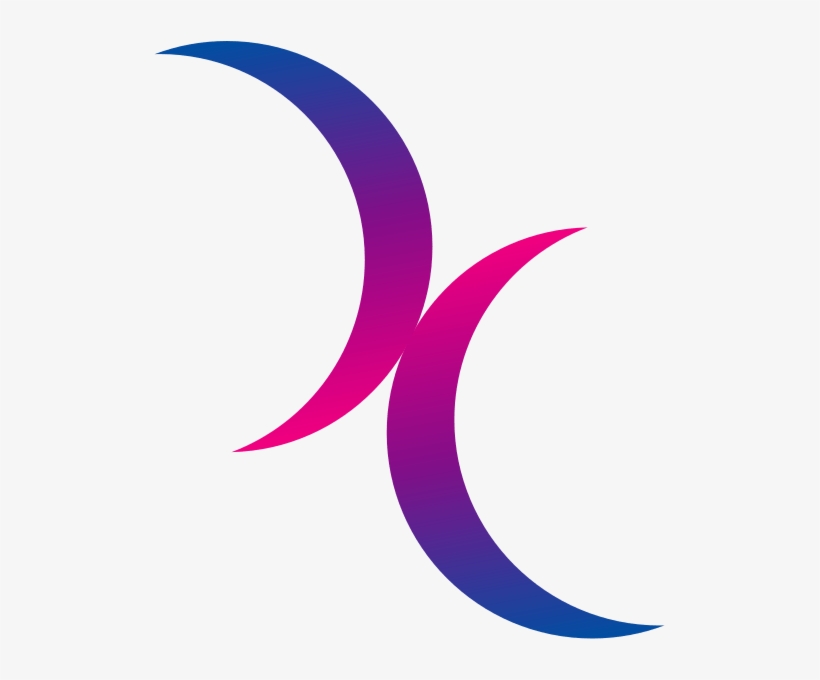 This Bisexual Symbol Uses Crescent Moon Shapes - Double Moon Symbol, transparent png download