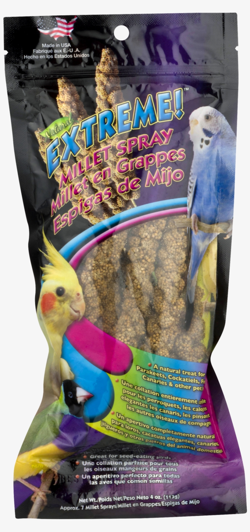 Brown's Extreme Millet Spray Bird Treat, 1 Count - Budgie, transparent png download