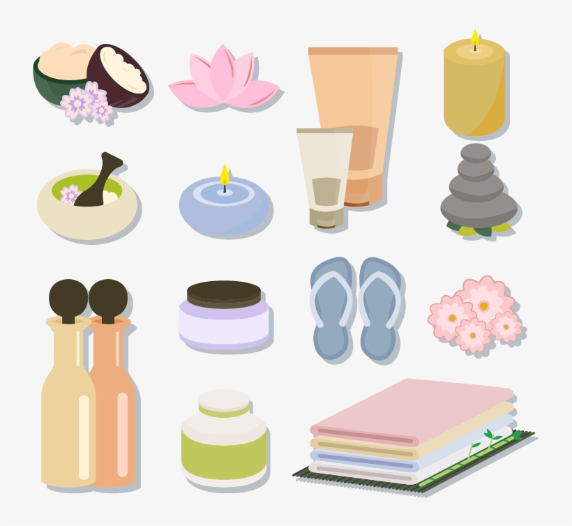 Cosmetics Euclidean Vector Massage Cosmetology Women - Elementos Que Relajan En Un Spa, transparent png download