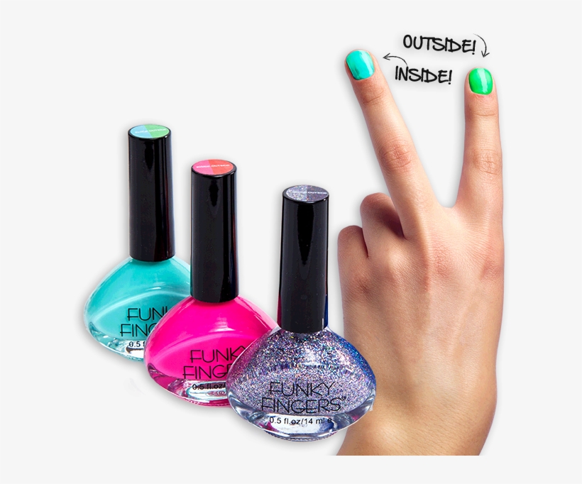 Funky Fingers Nail Polish Color Changing, transparent png download