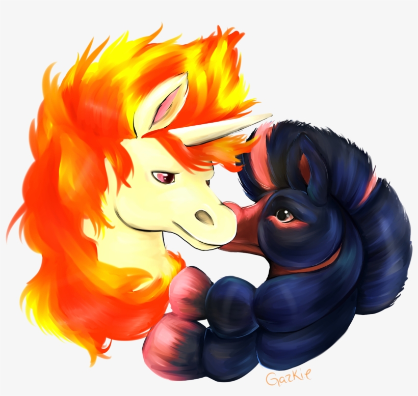 Pokemon Doodle Day 5 Mudsdale X Rapidash - Cartoon, transparent png download