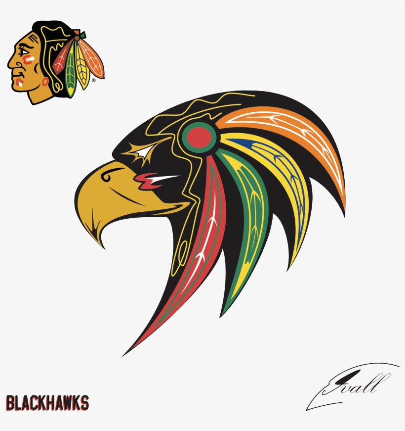 Chicago Blackhawks Hawk Logo - Chicago Blackhawks Logo New, transparent png download