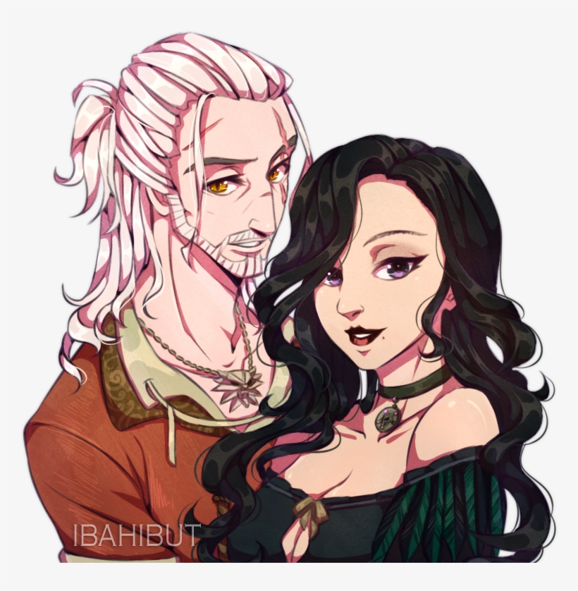 “papa Geralt & Mama Yennefer - Геральт И Йеннифер 1080, transparent png download