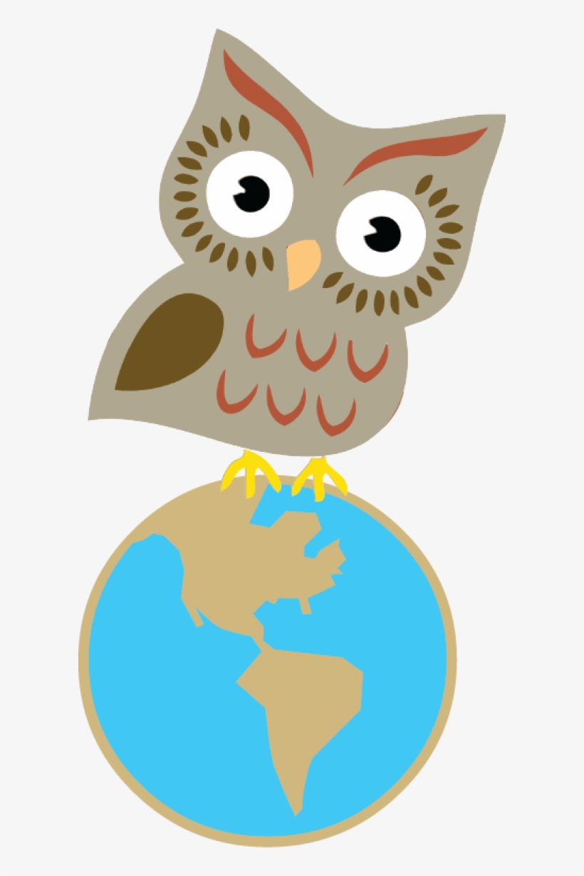 Earth Sciences Maps Workshops - Owl Earth Clip Art, transparent png download