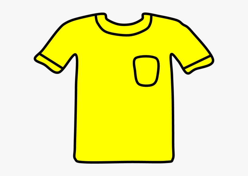 T-shirt, Pocket, Yellow, Png - Active Shirt, transparent png download