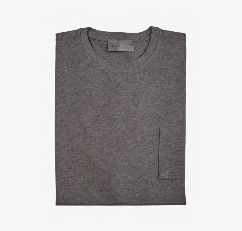 Kilgour Mens Savile Row Pique Crew Neck T Shirt - Sweater, transparent png download