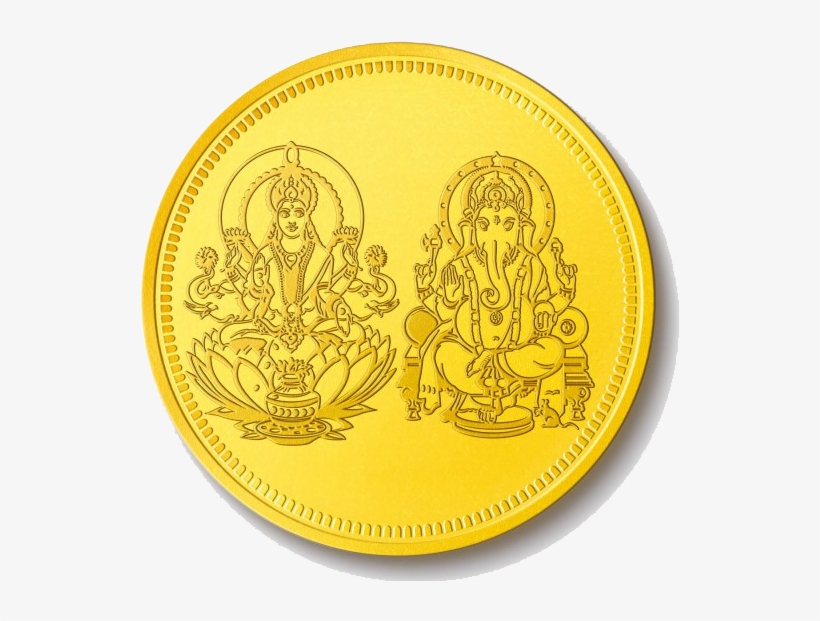 Lakshmi Gold Coin Png Pic - Laxmi Gold Coin Png, transparent png download