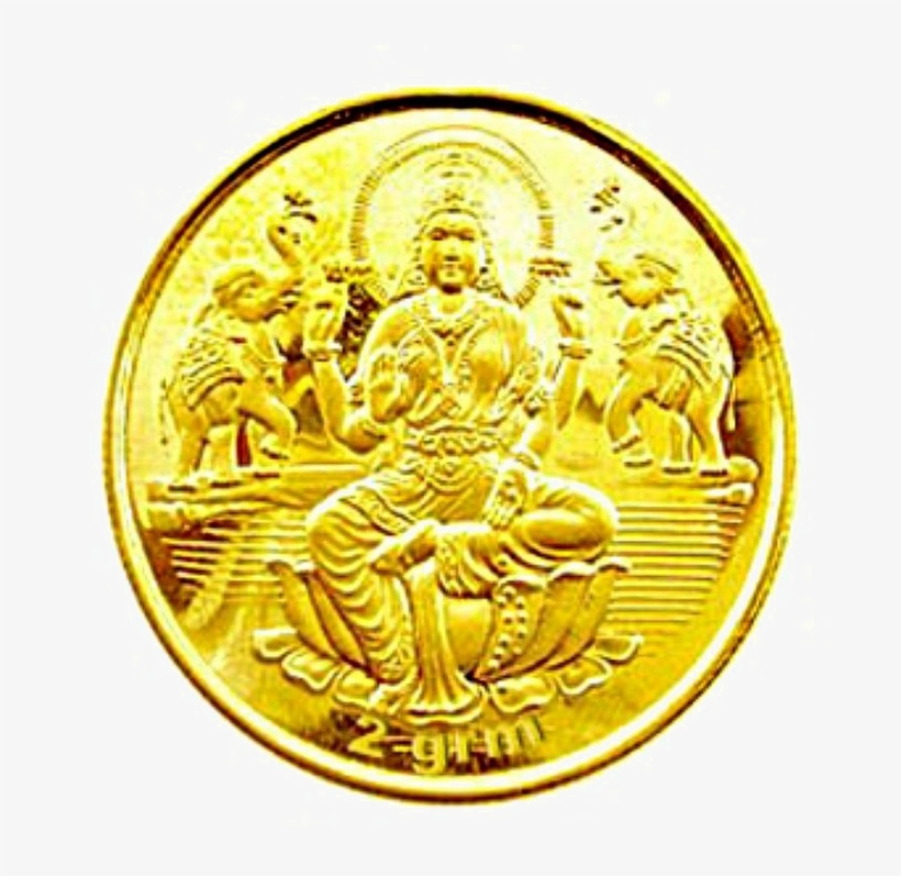 Lakshmi Gold Coin Png Background Image - Lakshmi Gold Coin Png, transparent png download