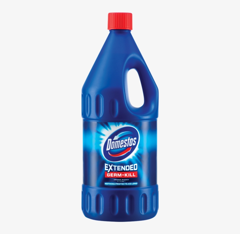 Domestos Bleach 2ltr - Domestos Extended Germ Kill Original Bleach With Ctac, transparent png download