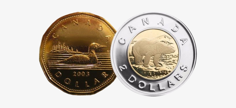 La Historia Del Dólar Canadiense Transcurre A La Par - Loonie And A Toonie, transparent png download