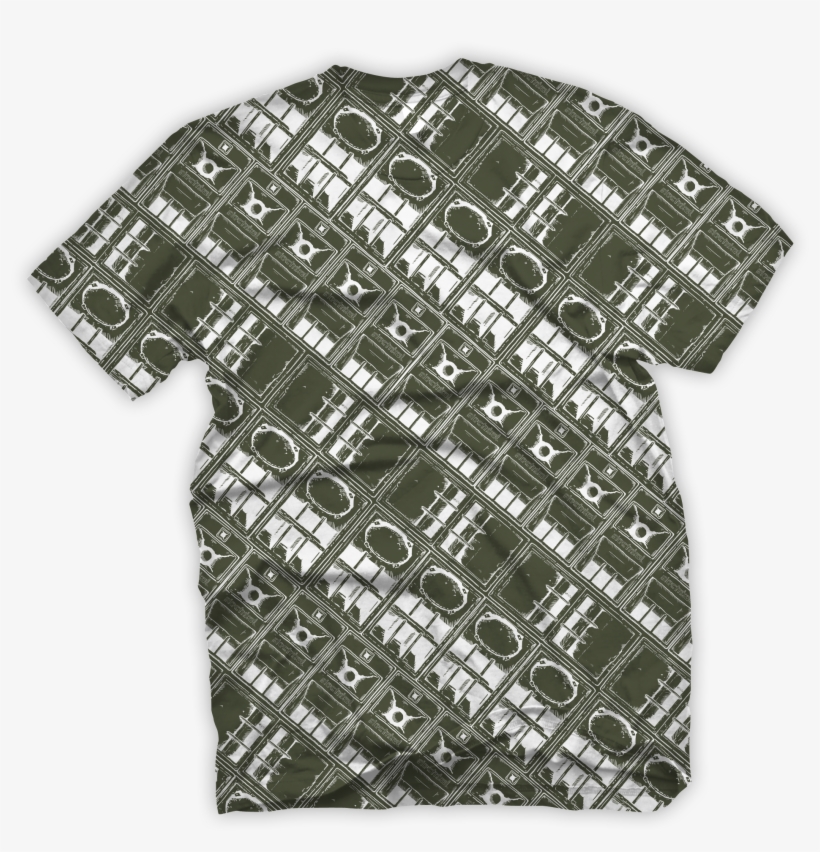 Big Speaker Stack Repeat Green - T-shirt, transparent png download