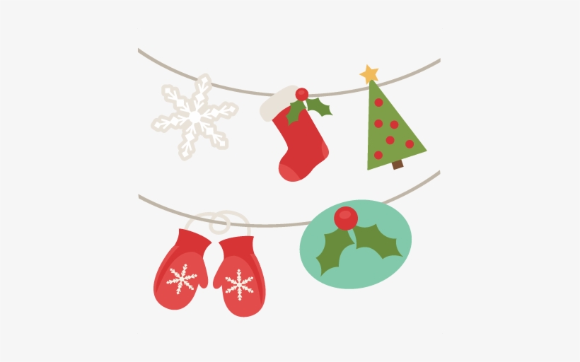 Christmas Banner Png - Digital Scrapbooking Christmas Banner, transparent png download