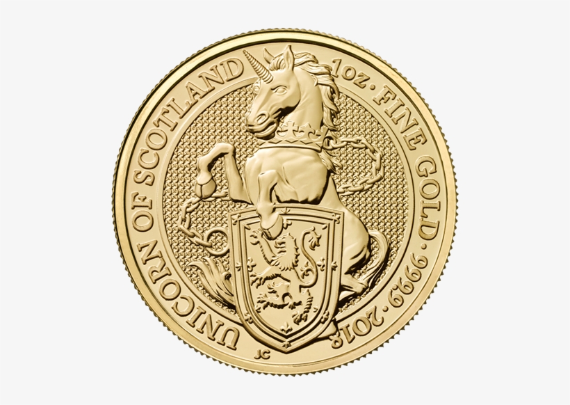 2018 Gold Coins - Queens Beasts Gold Coins, transparent png download