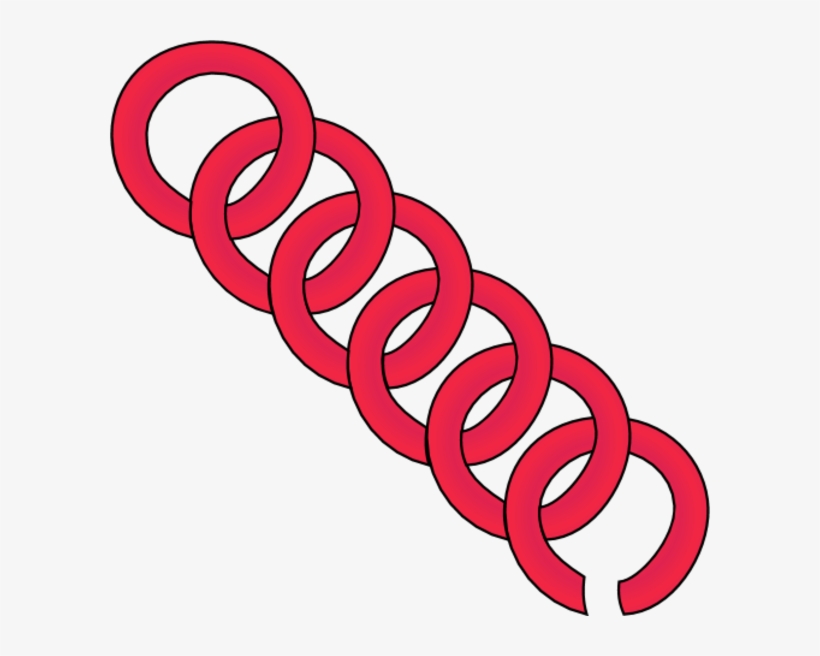 Chain Clipart Gold Jewelry - Red Chain Clipart, transparent png download