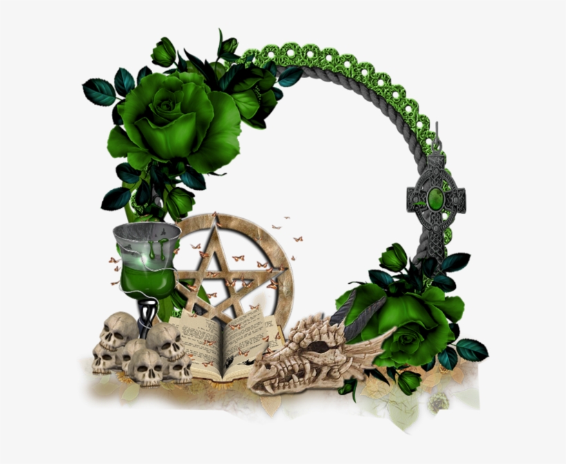 Cadre Gothique Png, Halloween, Tube - Snarling Dragon Skull Treasure Box, transparent png download