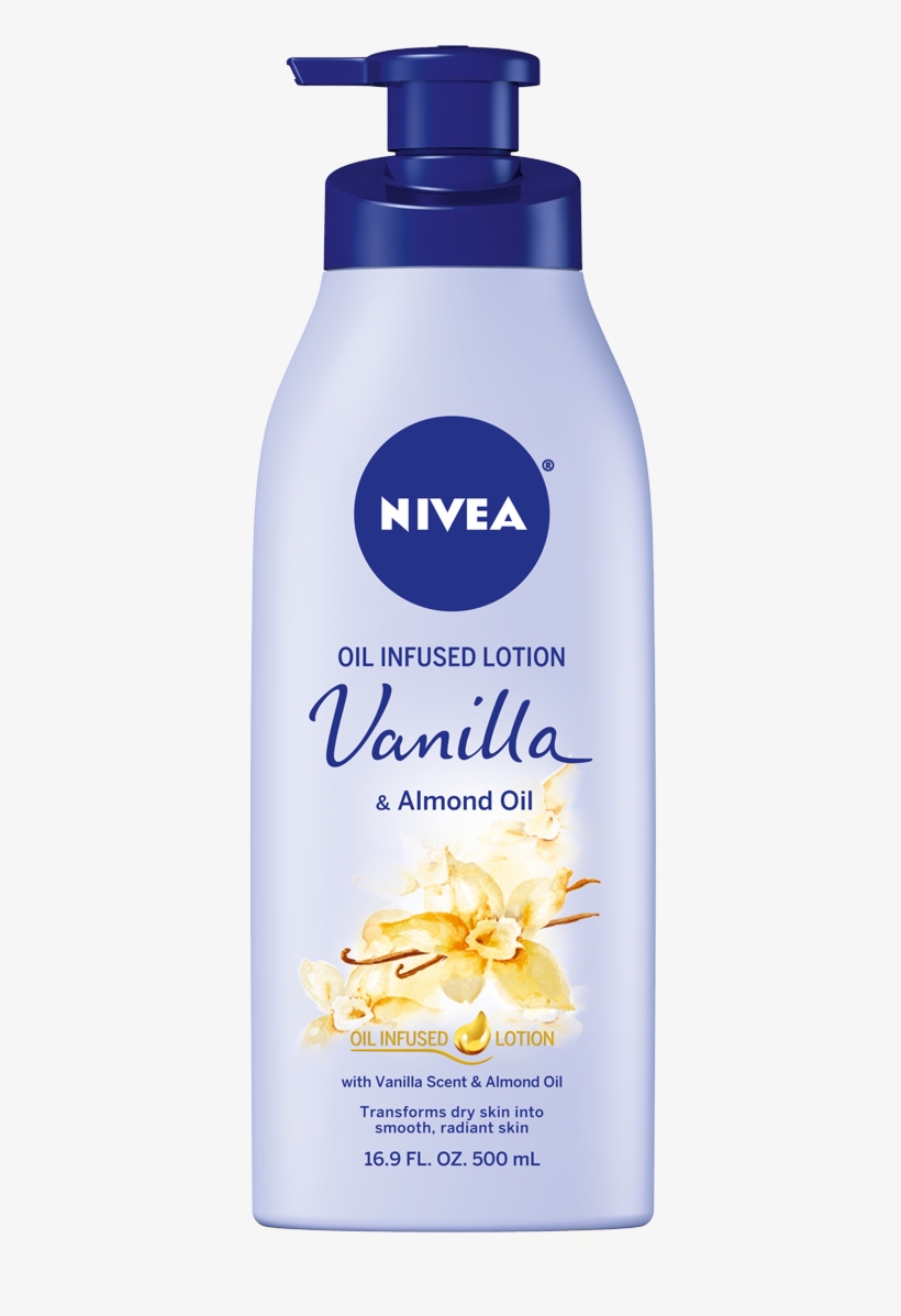 Vanilla & Almond Oil Infused Body Lotion For Smooth, - Nivea Vanilla And Almond Oil, transparent png download