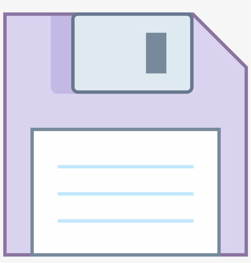 This Icon Is A Stylized Version Of A Floppy Disk, Just - Architecture, transparent png download