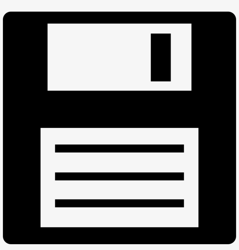 Floppy Disk Digital Data Storage Or Save Interface - Disquete Vetor, transparent png download