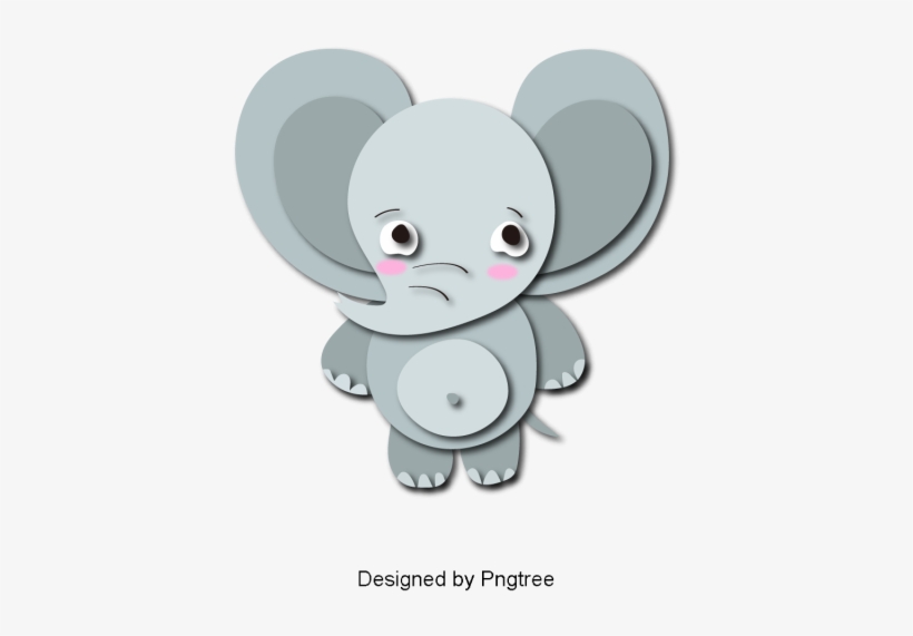 Hand Painted Animal Baby Design Handpainted Png - Cartoon, transparent png download