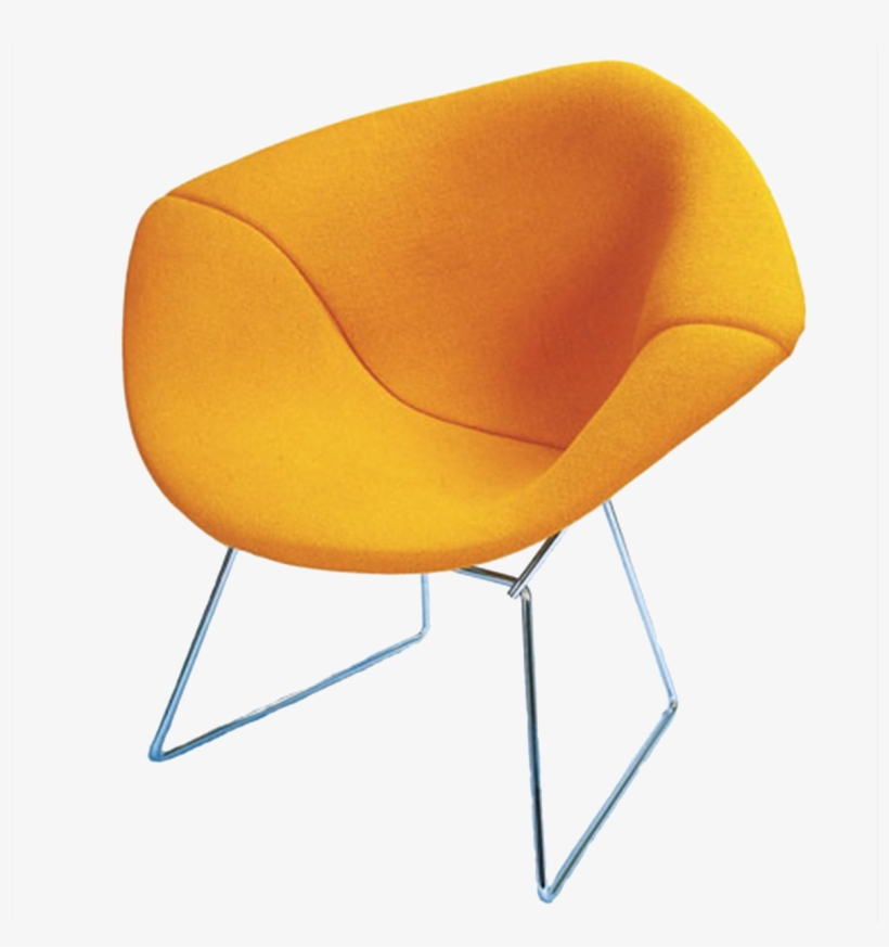 Bertoia Diamond Chair Orange, transparent png download