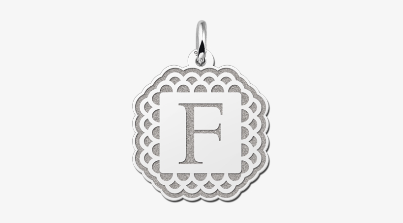 Zilveren Letter Hanger Bewerkte Rand, transparent png download