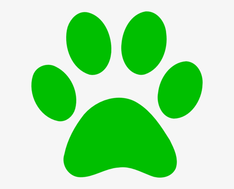 How To Set Use Green Paw Print Bobcat Clipart, transparent png download