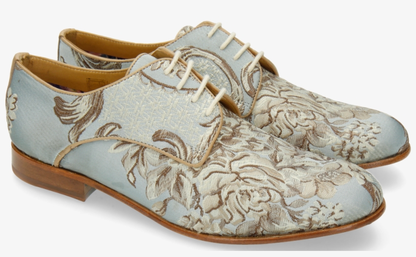 Derby Shoes Sally 13 Textile Victoria Silk - Textile, transparent png download