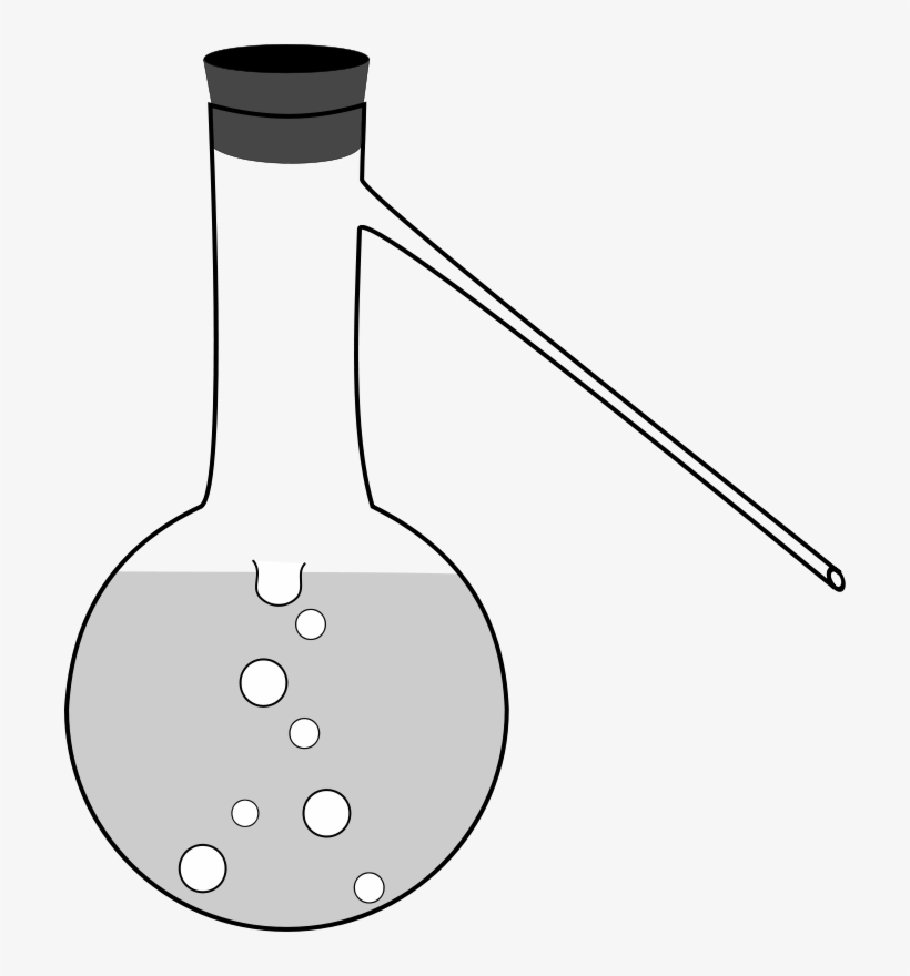 Distilling Flask Laboratory Apparatus Drawing PNG Image Transparent