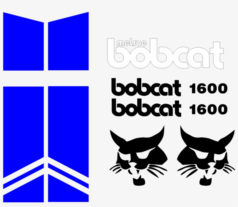 Bobcat 1600 Decal Set - Bobcat 753, transparent png download