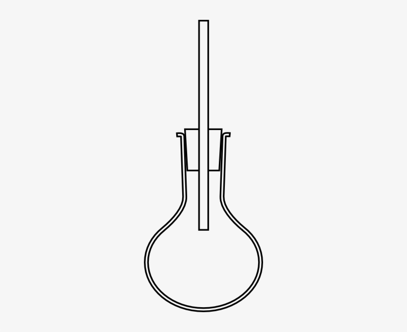 Free Vector Round Bot Flask Clip Art - Round Bottom Flask Tube, transparent png download