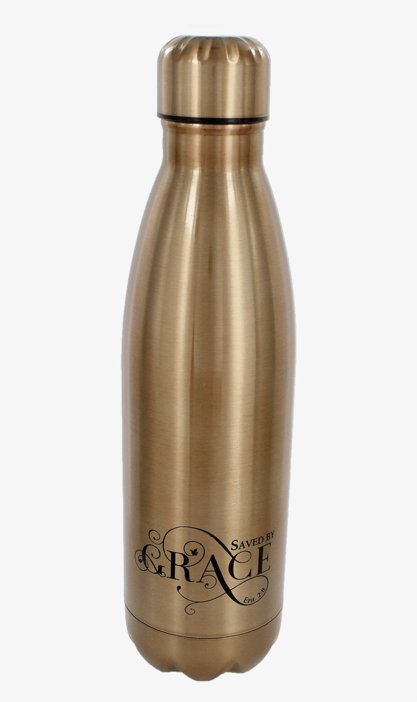 8 'saved By Grace' Gold 17oz Stainless Steel Water - Water Bottle, transparent png download