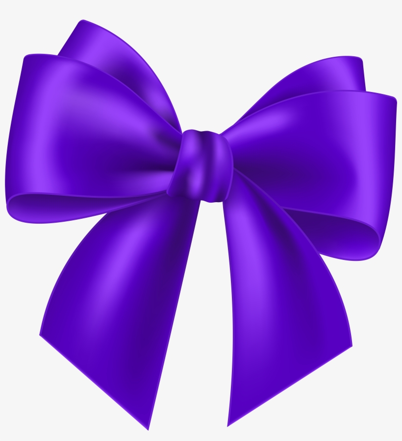 Purple Bow Clipart, transparent png download